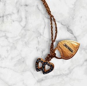 Top Shelf Jewelry Gold Tone Necklace Titanic Themed READ